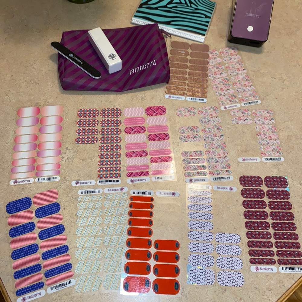 Jamberry nail wraps and heater lot